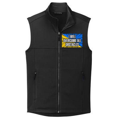 I Will Overcome All Obstacles Inspirational Motivational Collective Smooth Fleece Vest