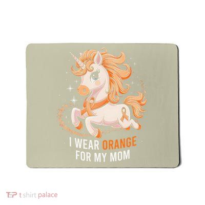 I Wear Orange For My Mom Unicorn MS Awareness Mousepad
