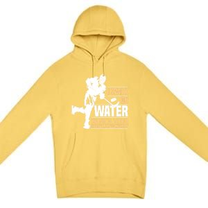 I Walk On Water Funny Ice Hockey Gift Premium Pullover Hoodie