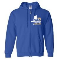 I Walk On Water Funny Ice Hockey Gift Full Zip Hoodie