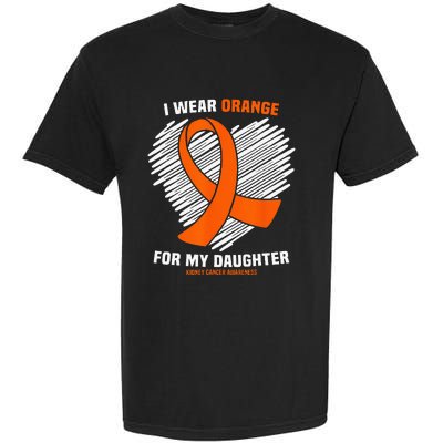 I Wear Orange For My Daughter Kidney Cancer Awareness Garment-Dyed Heavyweight T-Shirt