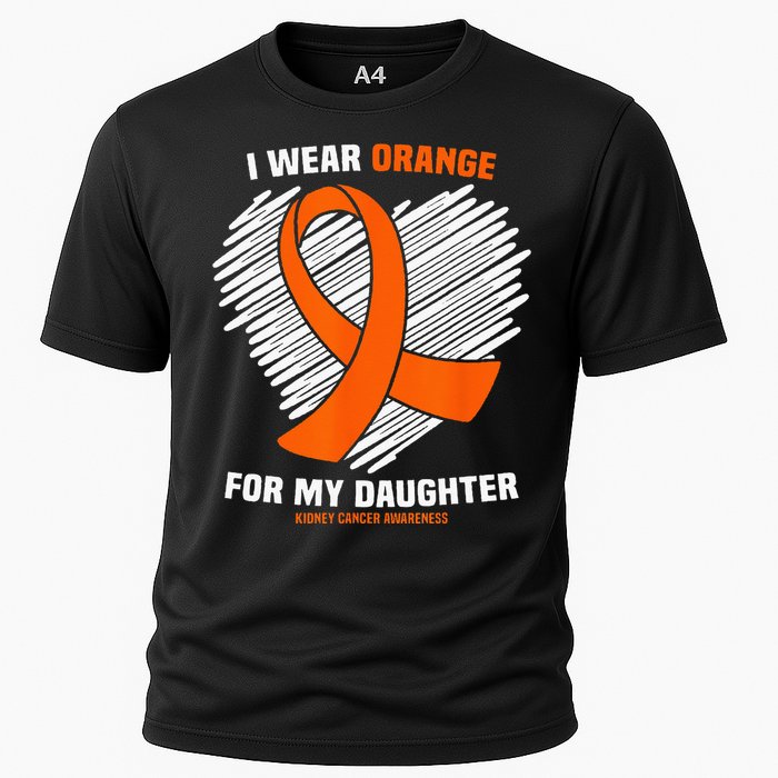 I Wear Orange For My Daughter Kidney Cancer Awareness Cooling Performance Crew T-Shirt