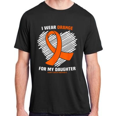 I Wear Orange For My Daughter Kidney Cancer Awareness Adult ChromaSoft Performance T-Shirt