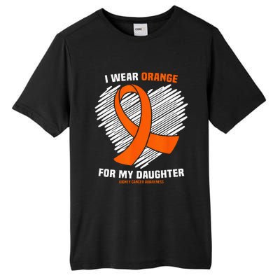 I Wear Orange For My Daughter Kidney Cancer Awareness Tall Fusion ChromaSoft Performance T-Shirt