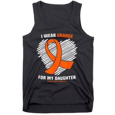 I Wear Orange For My Daughter Kidney Cancer Awareness Tank Top