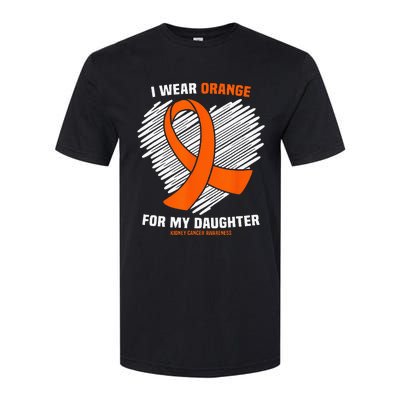 I Wear Orange For My Daughter Kidney Cancer Awareness Softstyle CVC T-Shirt