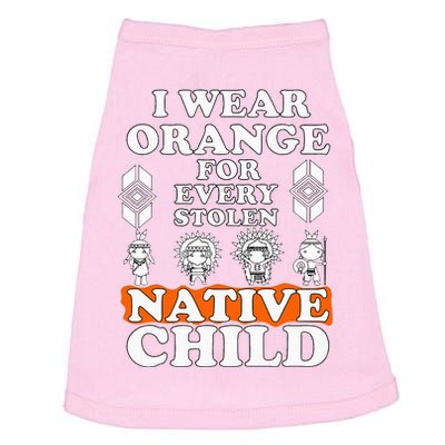 I Wear Orange For Every American Native Child Indian Pride Doggie Tank