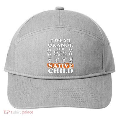 I Wear Orange For Every American Native Child Indian Pride 7-Panel Snapback Hat