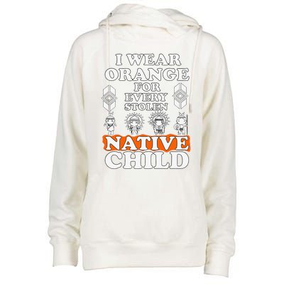 I Wear Orange For Every American Native Child Indian Pride Gift Womens Funnel Neck Pullover Hood