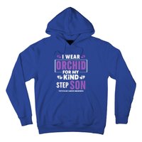 I Wear Orchid For My Step Son Gift Testicular Cancer Awareness Gift Hoodie