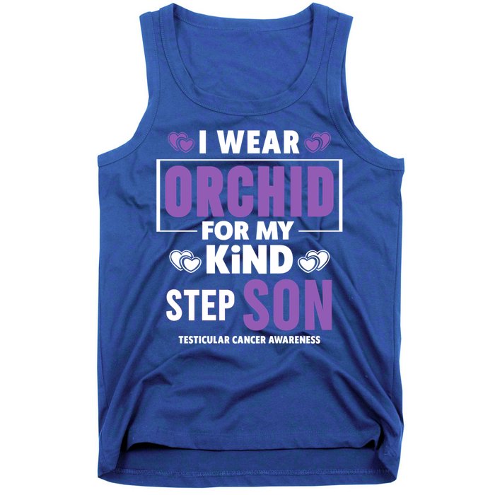 I Wear Orchid For My Step Son Gift Testicular Cancer Awareness Gift Tank Top