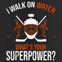 I Walk On Water What's Your Superpower? Funny Hockey Adult Drive Performance Visor