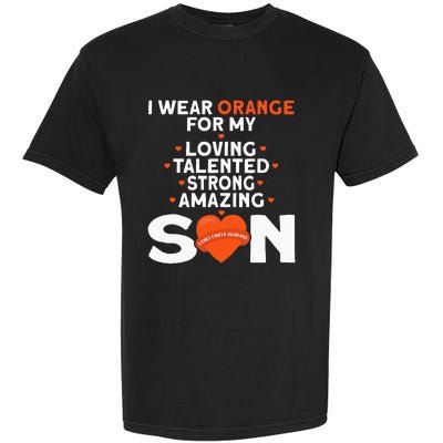 I Wear Orange For My Son Kidney Cancer Awareness Garment-Dyed Heavyweight T-Shirt