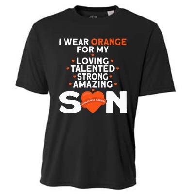 I Wear Orange For My Son Kidney Cancer Awareness Cooling Performance Crew T-Shirt