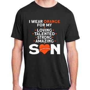 I Wear Orange For My Son Kidney Cancer Awareness Adult ChromaSoft Performance T-Shirt