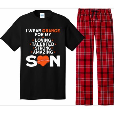 I Wear Orange For My Son Kidney Cancer Awareness Pajama Set