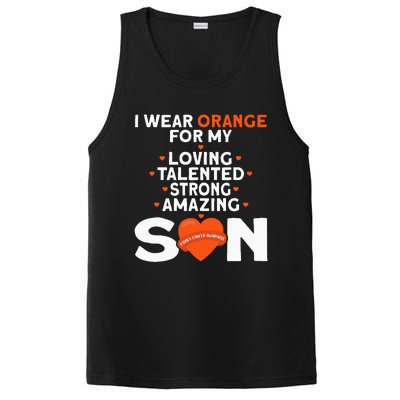 I Wear Orange For My Son Kidney Cancer Awareness PosiCharge Competitor Tank