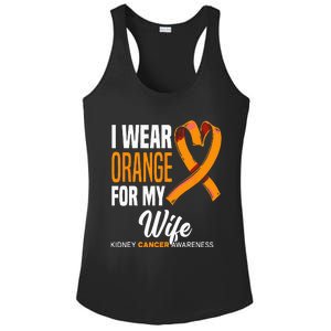 I Wear Orange For My Wife Kidney Cancer Awareness Ladies PosiCharge Competitor Racerback Tank