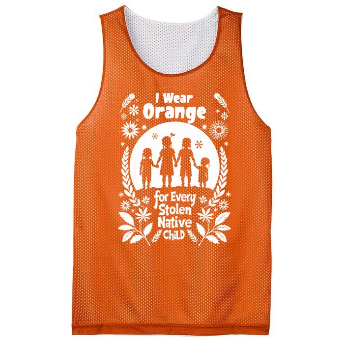 I Wear Orange For Every American Native Child Indian Pride Mesh Reversible Basketball Jersey Tank