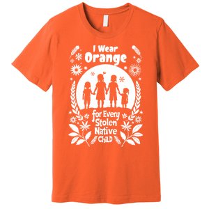 I Wear Orange For Every American Native Child Indian Pride Premium T-Shirt