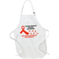 I Wear Orange For My Grandma Multiple Sclerosis Ms Awareness Apron