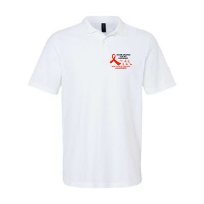 I Wear Orange For My Grandma Multiple Sclerosis Ms Awareness Polo
