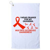 I Wear Orange For My Grandma Multiple Sclerosis Ms Awareness Golf Towel