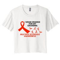 I Wear Orange For My Grandma Multiple Sclerosis Ms Awareness Crop Top