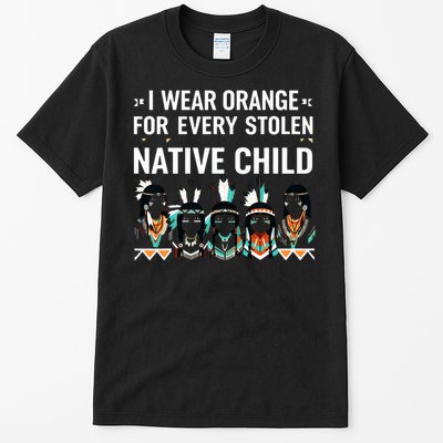 I Wear Orange For Every American Native Child Indian Pride Tall T-Shirt