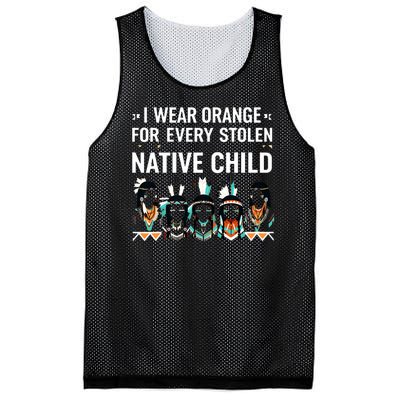 I Wear Orange For Every American Native Child Indian Pride Mesh Reversible Basketball Jersey Tank