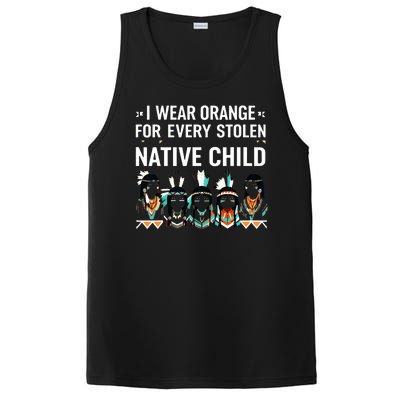 I Wear Orange For Every American Native Child Indian Pride PosiCharge Competitor Tank