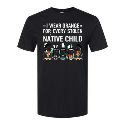 I Wear Orange For Every American Native Child Indian Pride Softstyle CVC T-Shirt