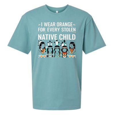 I Wear Orange For Every American Native Child Indian Pride Sueded Cloud Jersey T-Shirt