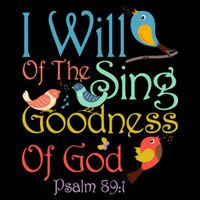 I Will Of The Sing Of The Goodness Ofgod Christian Bird 16 in Basic Backpack