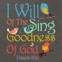 I Will Of The Sing Of The Goodness Ofgod Christian Bird Cotton Canvas Backpack