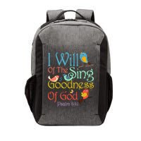 I Will Of The Sing Of The Goodness Ofgod Christian Bird Vector Backpack