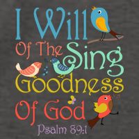 I Will Of The Sing Of The Goodness Ofgod Christian Bird Vector Backpack