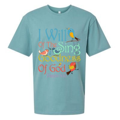 I Will Of The Sing Of The Goodness Ofgod Christian Bird Sueded Cloud Jersey T-Shirt