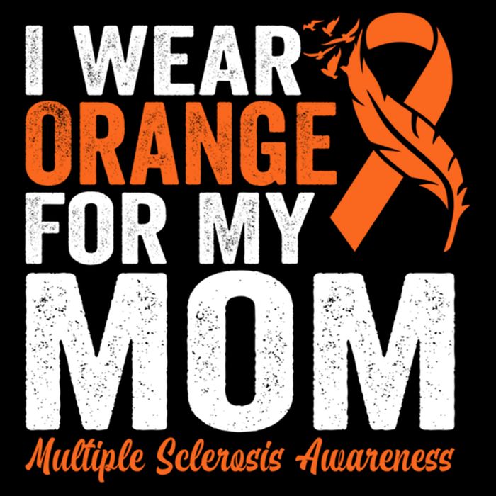 I Wear Orange For My Mom Multiple Sclerosis Awareness Gift Doggie Tank