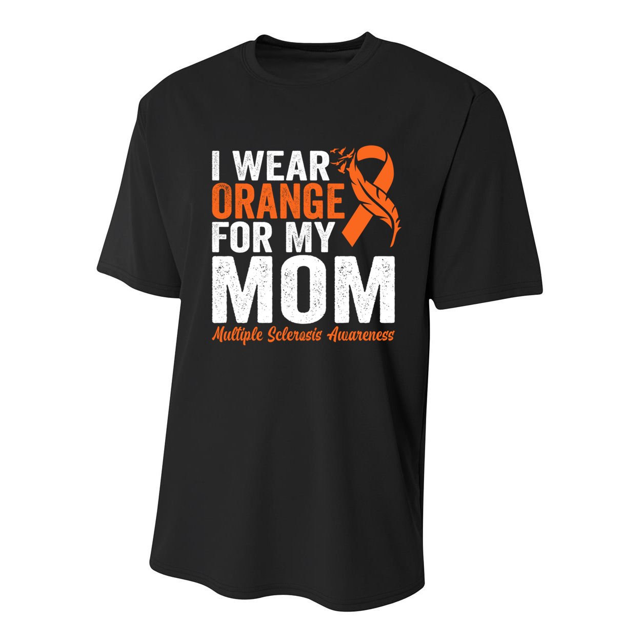 I Wear Orange For My Mom Multiple Sclerosis Awareness Gift Youth Performance Sprint T-Shirt