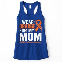 I Wear Orange For My Mom Multiple Sclerosis Awareness Gift Womens Tank Top