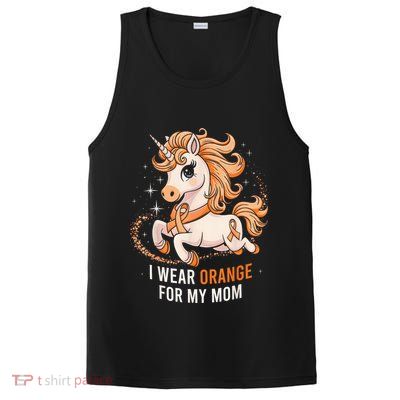 I Wear Orange For My Mom Unicorn MS Awareness PosiCharge Competitor Tank
