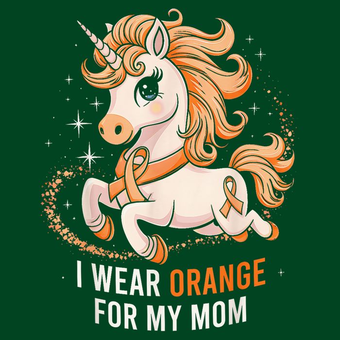 I Wear Orange For My Mom Unicorn MS Awareness Visor