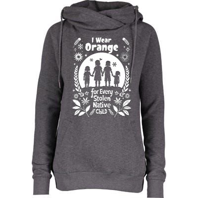 I Wear Orange For Every American Native Child Indian Pride Womens Funnel Neck Pullover Hood