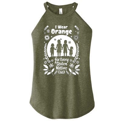 I Wear Orange For Every American Native Child Indian Pride Women's Perfect Tri Rocker Tank