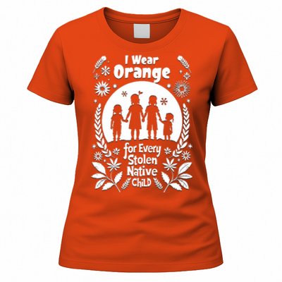 I Wear Orange For Every American Native Child Indian Pride Women's T-Shirt