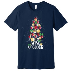 Its Wine O Clock Christmas Tree Premium T-Shirt