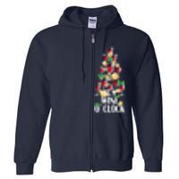 Its Wine O Clock Christmas Tree Full Zip Hoodie