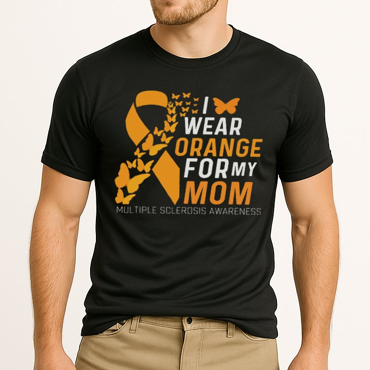 I Wear Orange For My Moms Ms Multiple Sclerosis Awareness Cooling Performance Crew T-Shirt