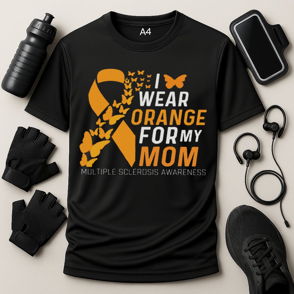 I Wear Orange For My Moms Ms Multiple Sclerosis Awareness Cooling Performance Crew T-Shirt